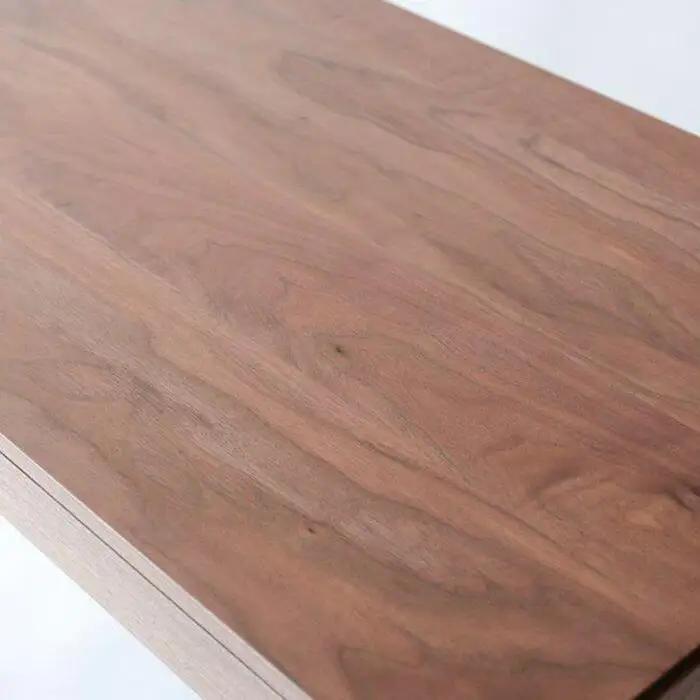 旭川家具　山室家具製作所　リネアNo.504デスク　ウォールナット 【 国産 無垢 インテリア 木製 ナチュラル コンパクト 机 パソコンデスク ワークデスク 勉強机 北海道 】 _01975