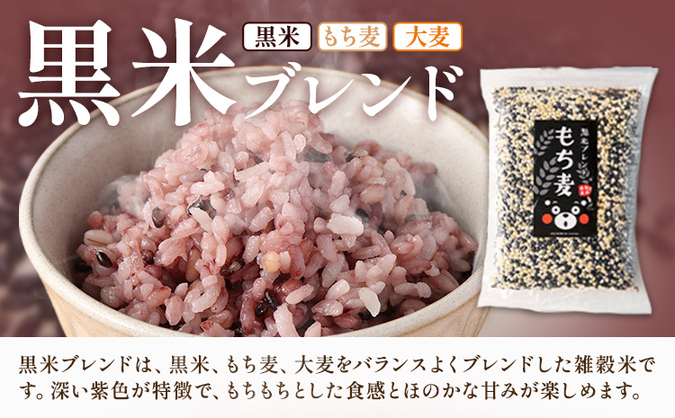 もち麦入り雑穀米 贅沢ブレンド 600g×3種類 各1袋 合同会社くまもとごはん《30日以内に出荷予定(土日祝除く)》熊本県菊池産 残留農薬不検出 真空パック 便利なチャック付 お米 もち麦 雑穀米 