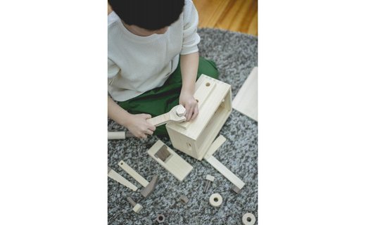 桧のおもちゃ　アイコニー　大工セット IKONIH　Working Set