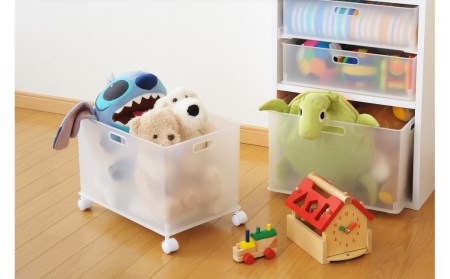 収納ボックス インボックス L クリア 3個セット 取っ手付 収納ボックス 衣類 収納ケース カラーボックス おもちゃ収納 押し入れ収納【010S074】