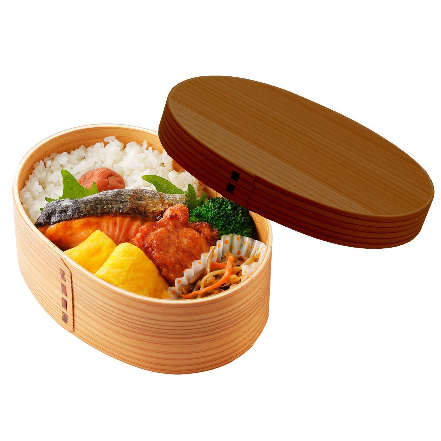 ［マロンブラウン］曲げわっぱ 弁当箱 一段 カラー 紀州漆器 伝統工芸［YS132］　CR170VC02