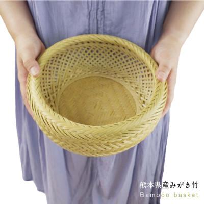 ふるさと納税 美里町 美里町産　竹雅のバンブーバスケット　盛り籠　みがき竹 |  | 01