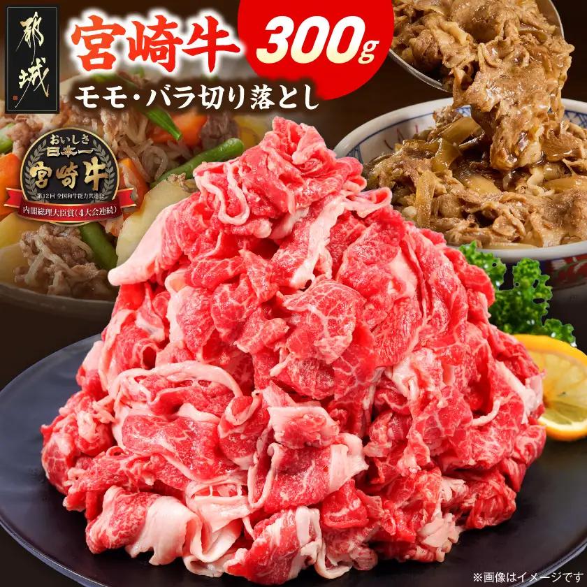 宮崎牛モモ・バラ切り落とし300g〔LD8-84-013-300g〕