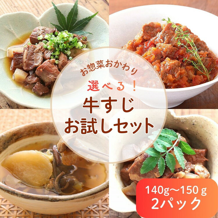 【ふるさと納税】【選べる！】お試し【レトルト食品】牛すじセット | 惣菜 おかず お惣菜 おそうざい 冷凍食品 冷凍おかず 電子レンジ レンチン 温めるだけ