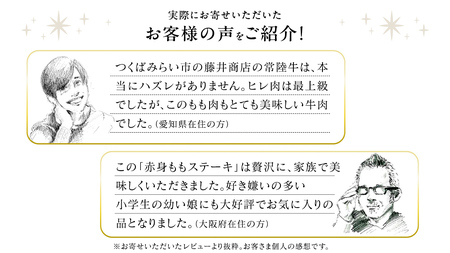 常陸牛 赤身 もも ステーキ 500g ( 100g × 5枚 ) 牛肉 牛 肉 ステーキ肉 もも肉 黒毛和牛 和牛 国産 国産牛 ブランド牛 焼肉 焼き肉 A4 A5