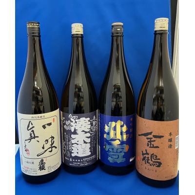 ふるさと納税 佐渡市 佐渡の酒を一升瓶で!本醸造・吟醸酒　1.8L×4本