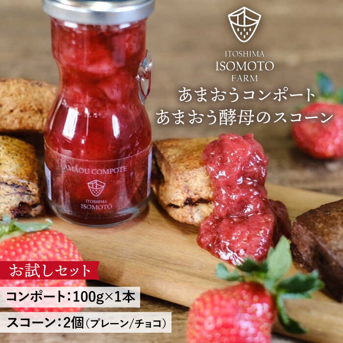 【ふるさと納税】コンポート ・ スコーン お試しセット 糸島市 / TANNAL [ATB034] あまおう 常温 6000円 6千円