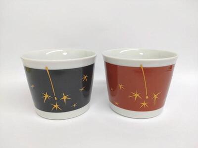 ペアフリーカップ 永楽風線香花火 九谷焼