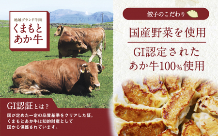 GI認証 あか牛 100%使用 餃子 60個(20個入り×3)【くまふる合志市】[AYBC008]