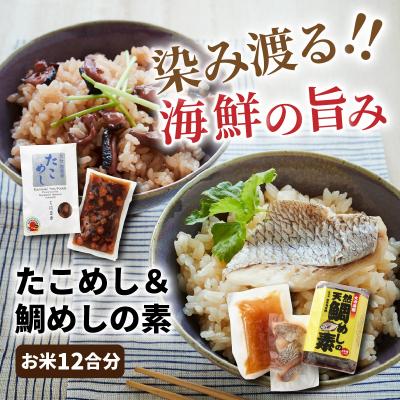 ふるさと納税 国東市 国東たこめし&鯛めしの素/お米12合分_1314R |  | 01