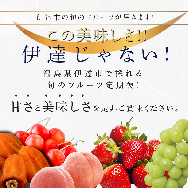 ＜2024年春から開始の定期便＞伊達なフルーツ定期便（いちご・ぶどう）果物 フルーツ 苺 イチゴ 葡萄 ブドウ 福島県 伊達市  果物 くだもの 果実 セット 詰め合わせ 詰合せ 食品 F20C-51