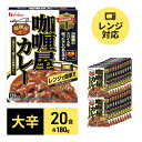 【ふるさと納税】カレー レトルト カリー屋カレー 大辛 180g×20食 ハウス食品 レトルトカレー レトルト食品 保存食 非常食 防災食 常温 常温保存 レンジ 惣菜 加工食品 災害 備蓄 静岡　 袋井市