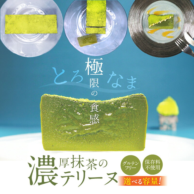 【ふるさと納税】濃厚 抹茶 テリーヌ 選べる 容量 約 200g 600g グルテンフリー 保存料不使用 手づくり 西尾抹茶 なめらか スイーツ デザート ケーキ 苦すぎない シェフイチオシ 自信作 専門店 冷凍 お取り寄せ お取り寄せスイーツ 愛知県 碧南市 送料無料
