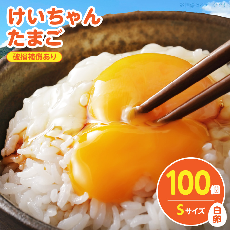 けいちゃんたまご　白　Sサイズ　100個 C00207
