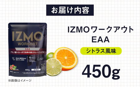 IZMO WORKOUT EAA 450g シトラス風味 1個 サプリ 健康 筋トレ 島根県雲南市/株式会社アルプロン[AIAL049]