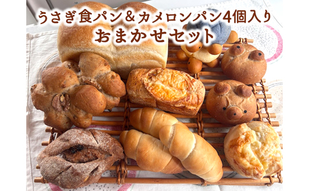 うさぎ食パン＆カメロンパン4個入り おまかせセット 