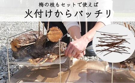 【 広葉樹トップ級の火持ち】梅の薪 14kg / 梅ボーイズ / 広葉樹 / 焚き火台や薪ストーブにぴったり約35cm A-091a