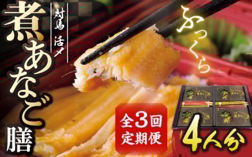 【全3回定期便】対馬 煮あなご膳 セット《対馬市》【対馬地域商社】九州 長崎 アナゴ [WAC036]あなご 穴子重 穴子 海鮮 海産物 魚介 人気 ランキング 冷凍 対馬 長崎 九州 贈答 魚 煮穴子 肉厚 煮穴子重 定期便 毎月届く