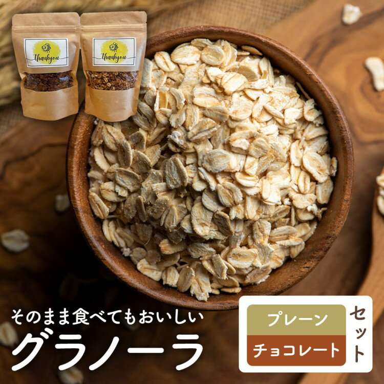 【ふるさと納税】【Your,GURT&GRANOLA】グラノーラ プレーンとチョコレートのセット | グラノーラ シリアル 朝食 朝ごはん 食品 おやつ はちみつ チョコ チョコレート 食べ比べ 送料無料 岐阜県 瑞穂市