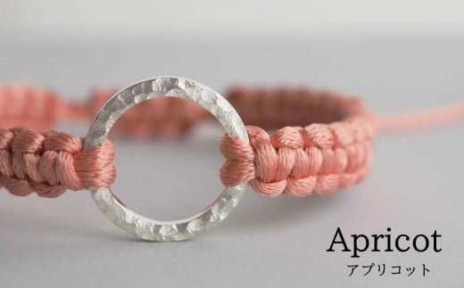 Bracelet -Dawn- Apricot シルバー ブレスレット【アプリコット】