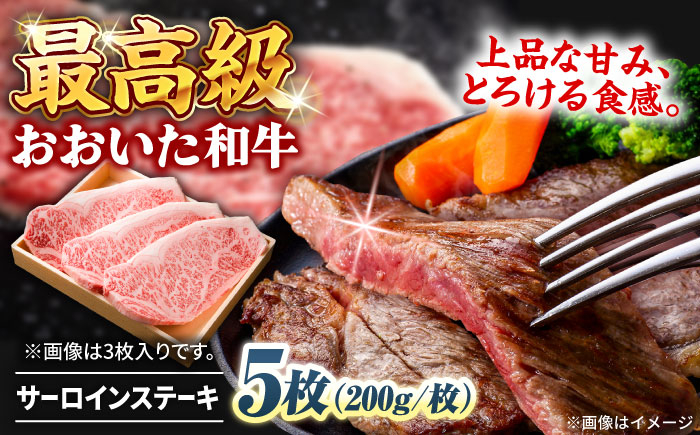 
                  おおいた和牛 サーロインステーキ 計1kg(200g×5枚) 　日田市 / 株式会社まるひで　焼肉 牛肉 国産ステーキ [ARCG005]
                