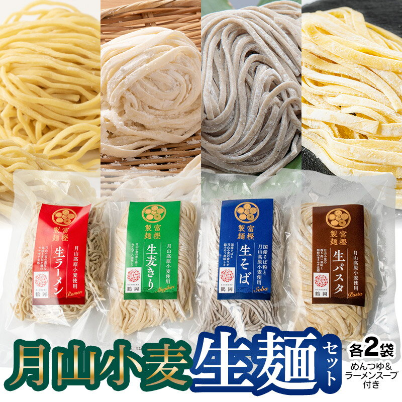 【ふるさと納税】月山小麦　生麺セット　K-731　富樫製麺