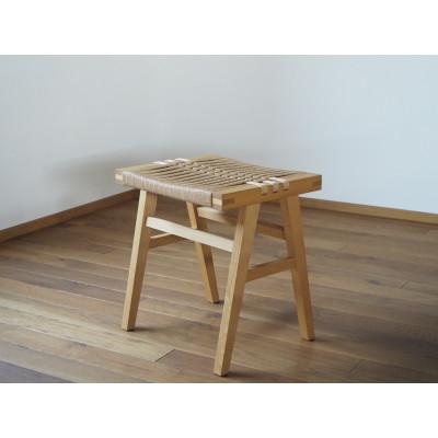 ふるさと納税 川越市 【UMEBACHI FURNITURE】 ペーパーコードスツール　国産クリ材　【申込後生産】
