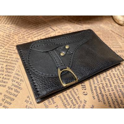 ふるさと納税 栗東市 鞍型カード・名刺入れ(マチなし)ブラック |  | 01