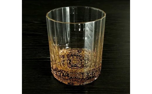ウィスキーグラス 花舞（漆黒）