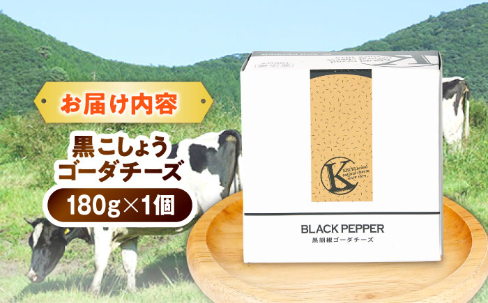 黒こしょうゴーダチーズ １個 180g | チーズ 人気 おすすめ 乳製品 島根県雲南市/木次乳業有限会社 [AIBH023]