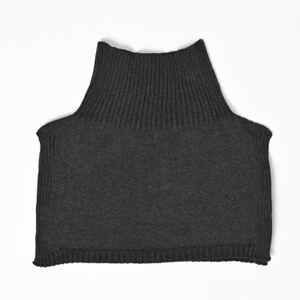 日本製 オーガニックコットン ネックウォーマー ( つけ襟 ) チャコール(6650-7372)_装飾品・工芸品 女性・レディース 洋服 _【1324756】