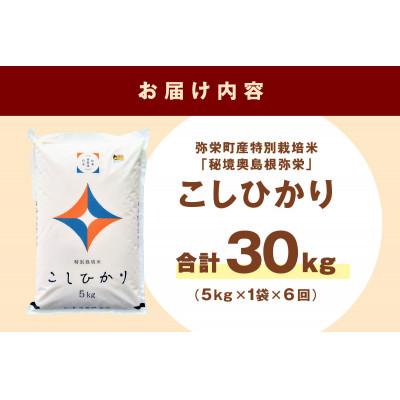 ふるさと納税 浜田市 【毎月定期便】弥栄町産特別栽培米「秘境奥島根弥栄」こしひかり5kg全6回 |  | 03