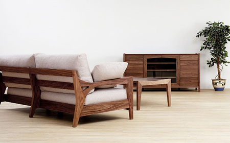 （ウォールナット）AUTHENTICITY FINE SOFA RF BE（ベージュ） No.866-11