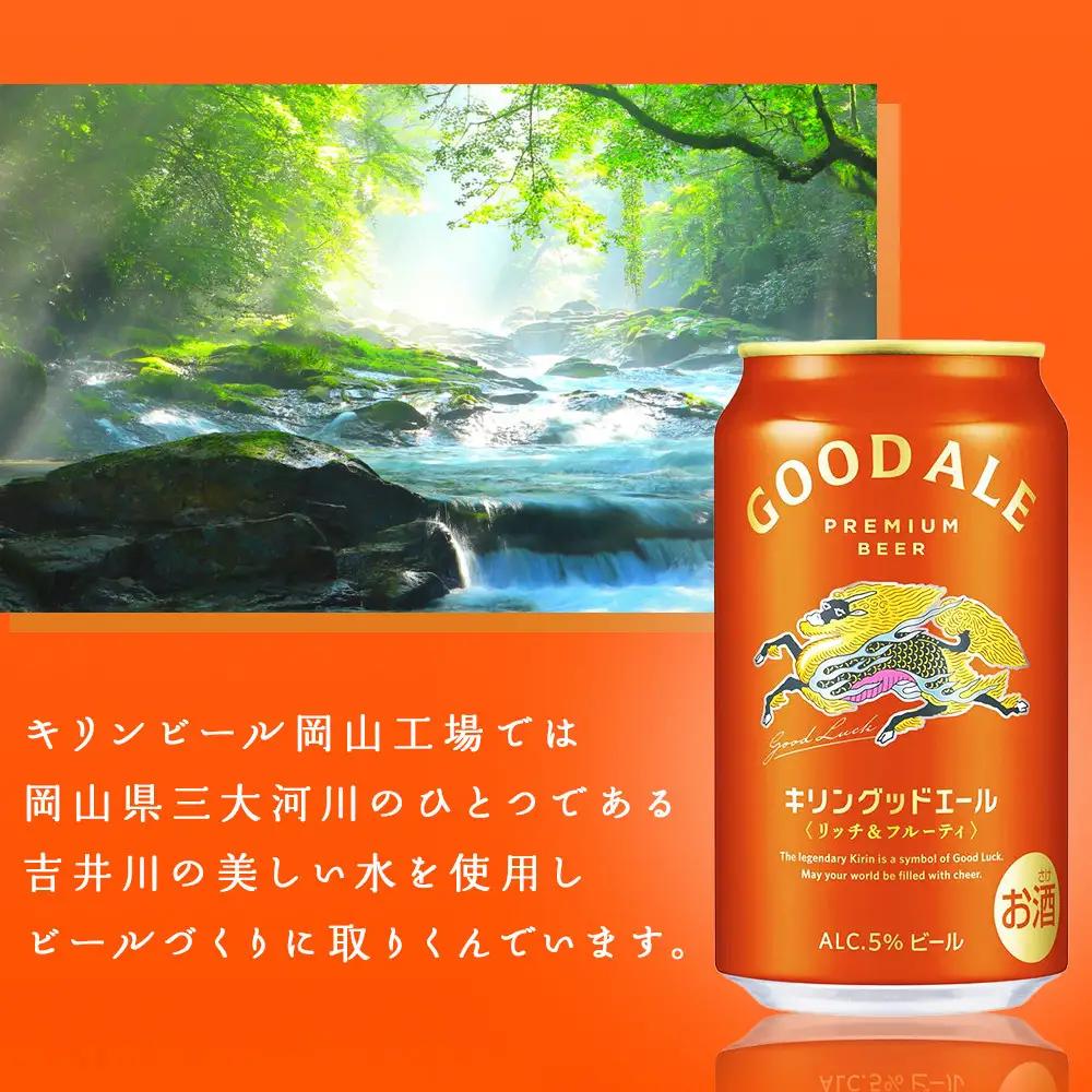 【定期便4回】キリンビール グッドエール  500ml 缶 × 24本 岡山工場産 | ビール フルーティ