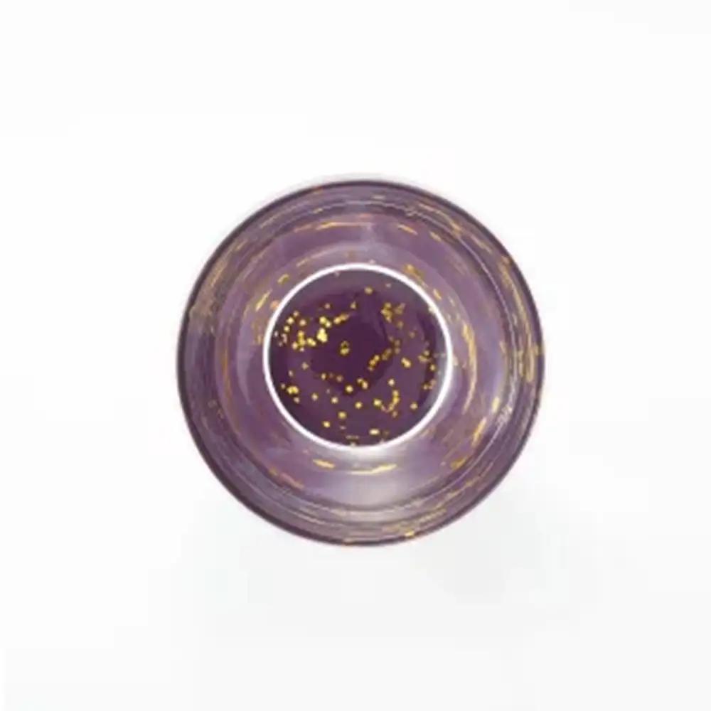 みよし漆器本舗 紀 州塗り ぬりもん de Verre 冷酒グラス きらり 単品 紫 100ml