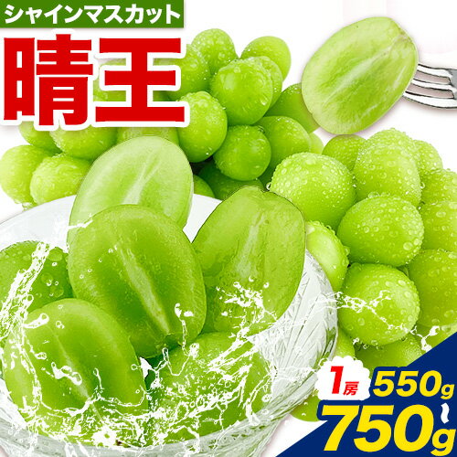 【2026年先行予約】【ふるさと納税】ぶどう シャインマスカット 晴王 1房 (550g-750g) 岡山県産《2026年9月上旬-10月末頃出荷》 ハレノフルーツ マスカット 送料無料 岡山県 浅口市 フルーツ 果物 国産 岡山県産 くだもの 青果物【配送不可地域あり】
