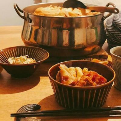 ふるさと納税 瑞浪市 【美濃焼/みずなみ焼】しのぎサラダボウルM 4個セット(ブルーグレー/くすみグレー) |  | 03