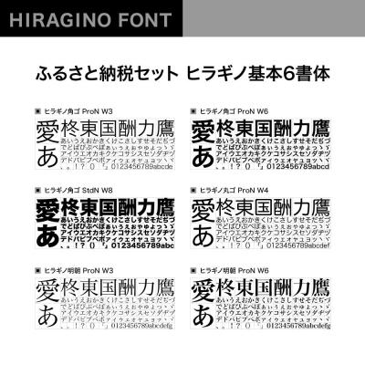 ふるさと納税 京都市 【ヒラギノフォント】ふるさと納税セット　ヒラギノ基本6書体(ライセンス版)SCREEN |  | 01