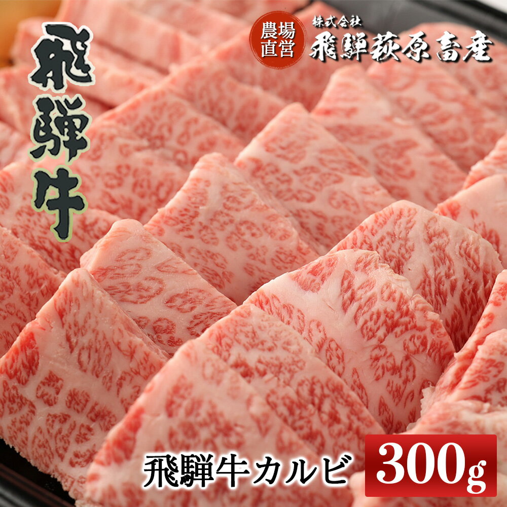 【ふるさと納税】飛騨牛 カルビ300g 【冷凍】飛騨牛 焼肉 焼き肉 下呂温泉 オススメ 国産 和牛 牛肉 肉 和牛 赤身 人気 ブランド牛 焼肉用 カルビ アウトドア バーベキュー BBQ 飛騨萩原畜産 ギフト 贈答 贈り物 新生活 17000円 岐阜県 下呂市