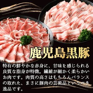 ＜定期便・全3回(連続)＞ 鹿児島 黒豚 しゃぶしゃぶ セット（計2.4kg/計800g×3回） 【ナンチク】 T31