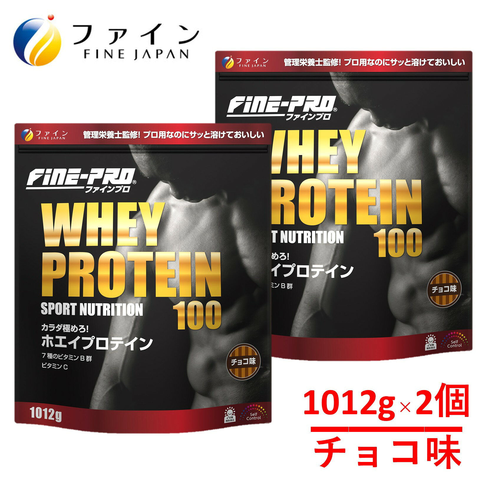 【ふるさと納税】R-4　ファインプロ ホエイプロテイン100　チョコ味 2個セット