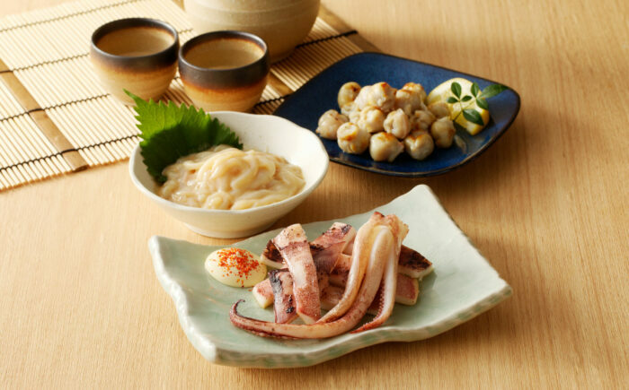 お酒が進む！イカの珍味 3点セット（塩辛/とんび/一夜干し） / おつまみ / 佐賀県 / 丸福水産 [41AOCS008]