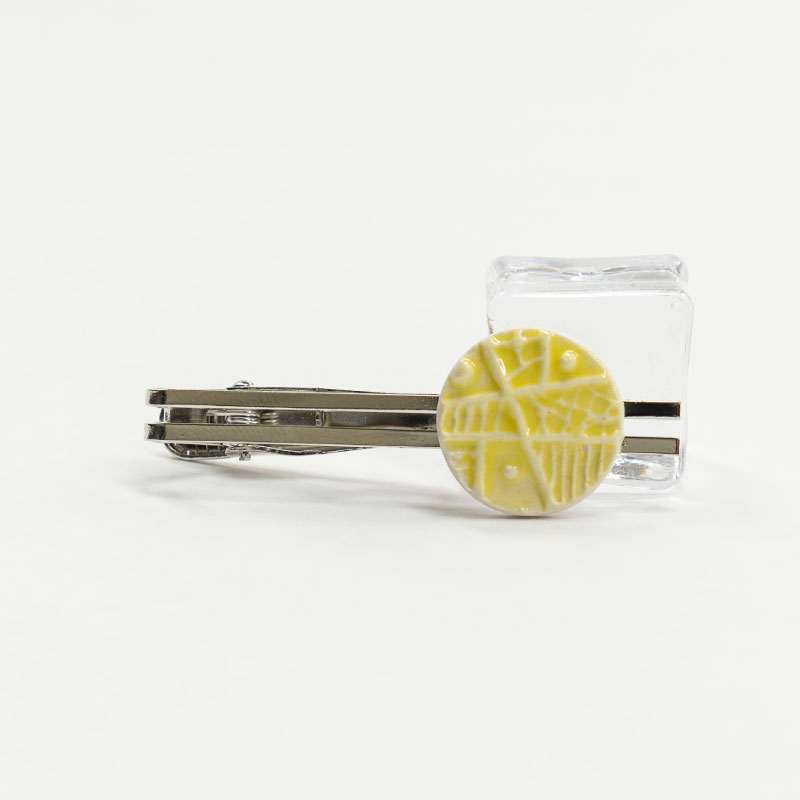 【ふるさと納税】陶器タイピン　SH-MN006　 工芸品 タイピン ビジネス 半磁器