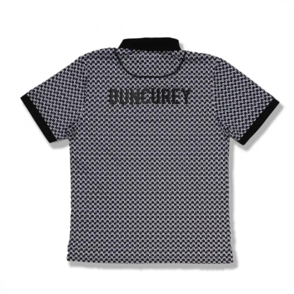 BUNCUREY　ゴルフウェア　モノグラム半袖ポロシャツ（BM23SS-01-006）オフ／サイズ4