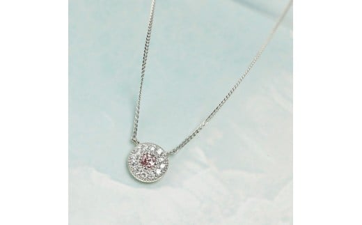 プラチナ900 ラボピンクダイヤ0.093ct メレネックレス PT900-N003PK [AM318] / プラチナ900 ピンクダイヤモンド ダイヤモンド ダイアモンド ダイヤ メレネックレス アクセサリー ギフト プレゼント