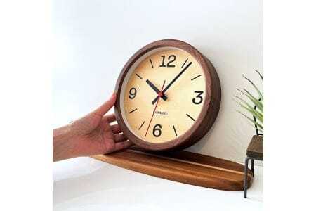 KATOMOKU Muku clock km-136　木製掛け時計