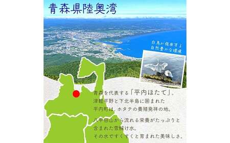 陸奥湾産 蒸しベビーホタテ 1kg (500g×2袋) 【平内町漁業協同組合】 F21J-033