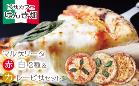 M24-19 げんき畑 ピザ 3枚セット＜(赤・白)＆カレーピザ＞
