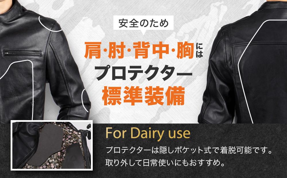 【デグナー】デグナークラシック×花山コラボジャケット 流水雪輪柄＜LWサイズ＞［ 京都 八王子 バイクギア ジャケット 人気 おすすめ 革 レザー ツーリング ライダー バイカー バイク ブランド メ