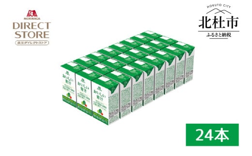 森永製菓 おいしい青汁 125ml 24本 セット 機能性表示食品 青汁飲料 飲みやすい 食物繊維  森永製菓 おいしい青汁 125ml 紙パック 24本 青汁 飲みやすい 食物繊維 野菜不足 機能性表示食品 飲料 山梨県 北杜市